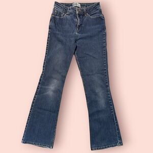 Signature by Levi Strauss & Co. At Waist Bootcut Jeans Size6 Short Medium Wash